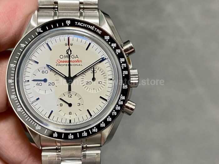 OM Factory Omega Speedmaster Professional Moonwatch 310.30.42.50.04.001 42mm Full Steel White Dial 4 Super Clone Watch,Clean Factory Watch