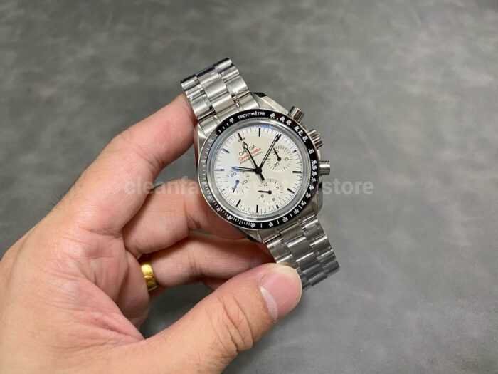 OM Factory Omega Speedmaster Professional Moonwatch 310.30.42.50.04.001 42mm Full Steel White Dial 6 Super Clone Watch,Clean Factory Watch