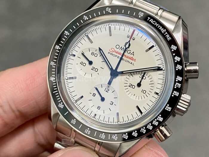 OM Factory Omega Speedmaster Professional Moonwatch 310.30.42.50.04.001 42mm Full Steel White Dial 7 Super Clone Watch,Clean Factory Watch