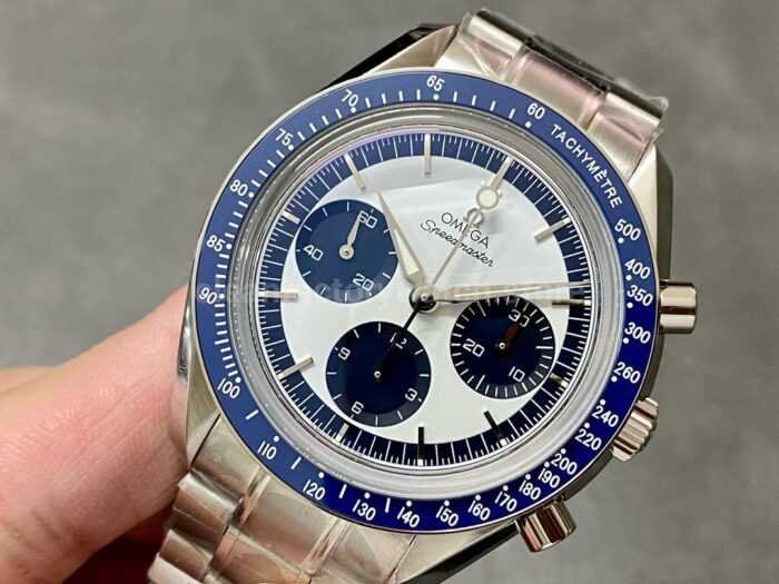 OM Factory Omega Speedmaster Professional Moonwatch 311.33.40.30.02.001 39.7mm Full Steel Blue Dial 1 Super Clone Watch,Clean Factory Watch