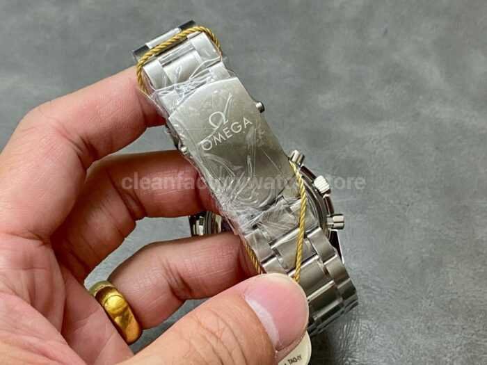 OM Factory Omega Speedmaster Professional Moonwatch 311.33.40.30.02.001 39.7mm Full Steel Blue Dial 4 Super Clone Watch,Clean Factory Watch