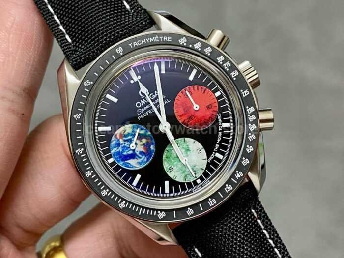 OM Factory Omega Speedmaster Professional Moonwatch 3577.50.00 Moon To Mars 42mm Full Steel Black Dial 9 Super Clone Watch,Clean Factory Watch