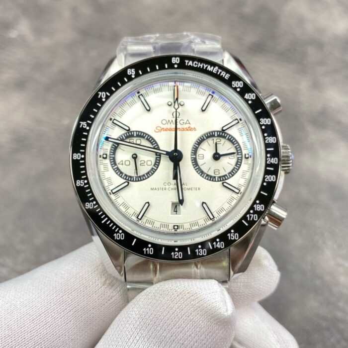 OM Factory Omega Speedmaster Racing 329.30.44.51.04.001 44.25mm Full Steel White Dial 2 Super Clone Watch,Clean Factory Watch