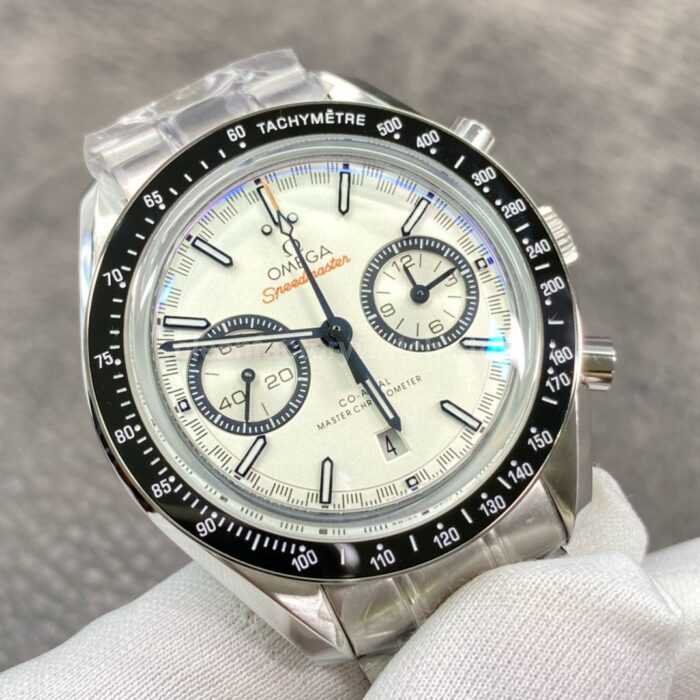 OM Factory Omega Speedmaster Racing 329.30.44.51.04.001 44.25mm Full Steel White Dial 7 Super Clone Watch,Clean Factory Watch