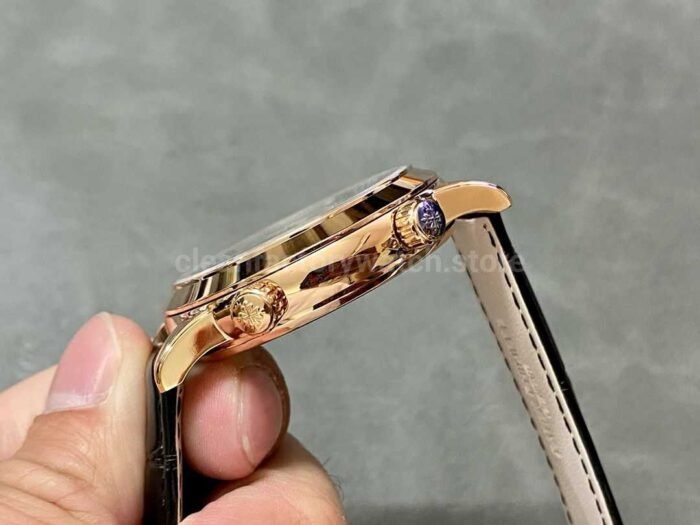 PP Factory Patek Philippe Celestial Moon 44mm 6102R-001 Rose Gold Leather Black Dial - Image 6