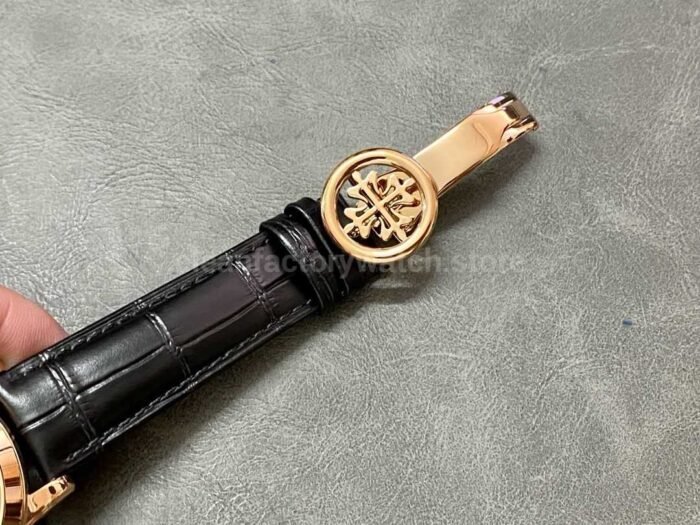 PP Factory Patek Philippe Celestial Moon 44mm 6102R-001 Rose Gold Leather Black Dial - Image 8