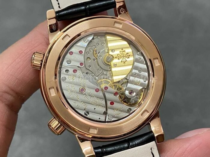 PP Factory Patek Philippe Celestial Moon 44mm 6102R-001 Rose Gold Leather Black Dial - Image 7