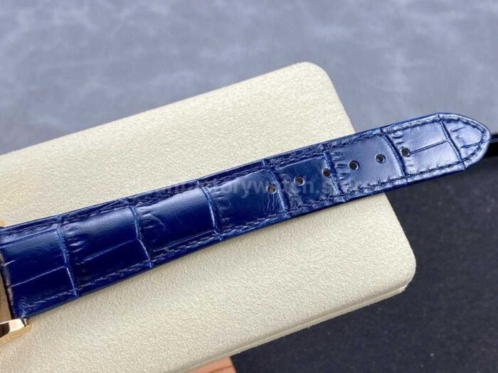 PPF Factory Patek Philippe Annual Calendar 5396R-014 Rose Gold Leather Strap Blue Dial - Image 9