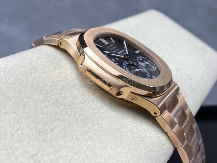 PPF Factory Patek Philippe Nautilus 5712-1R Full Rose Gold Brown Dial - Image 5