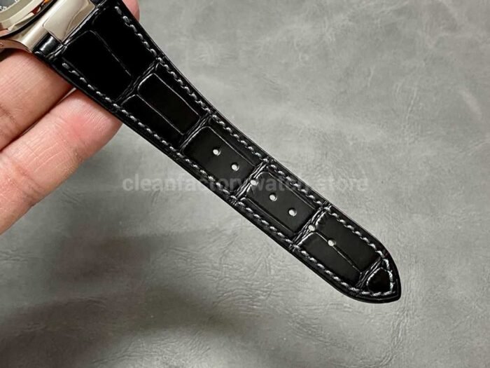 PPF Factory Patek Philippe Nautilus 40mm 5712G-001 White Gold Leather Blue Dial - Image 9