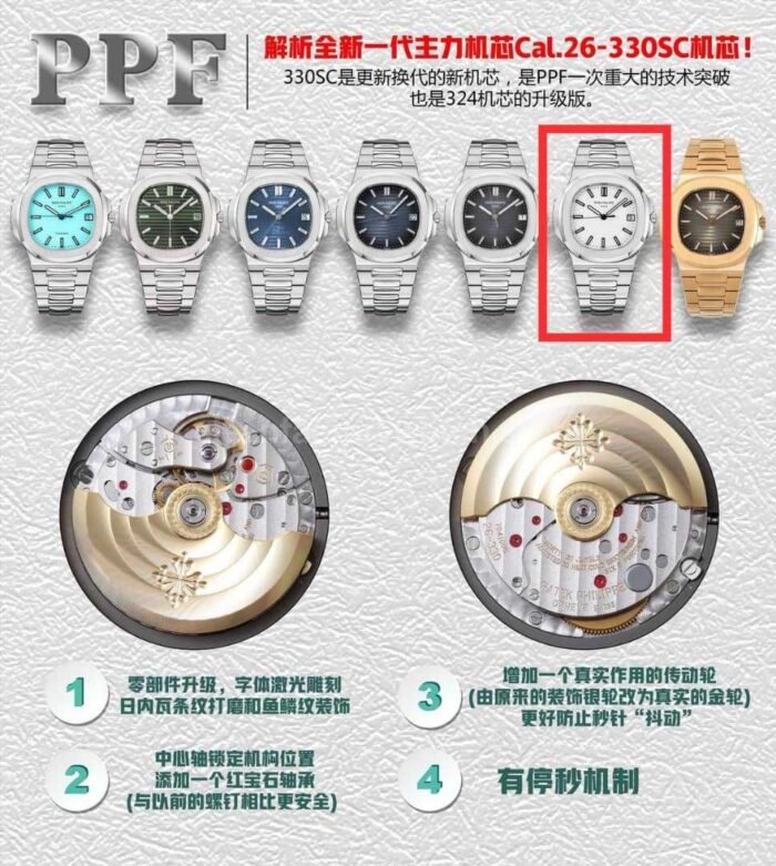 PPF Factory Patek Philippe Nautilus 5711/1A-011 40mm Full Steel White Dial - Image 10