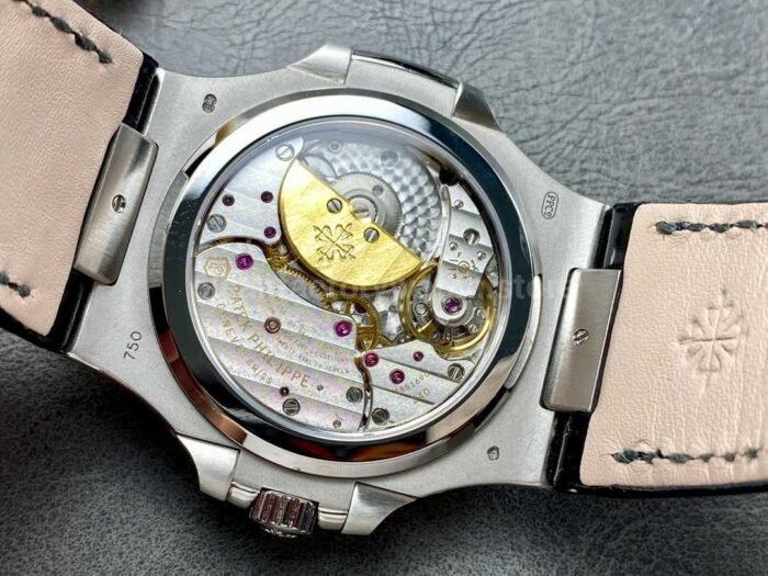 PPF Factory Patek Philippe Nautilus 5722G-001 40mm White Gold Leather Strap Grey Dial - Image 7