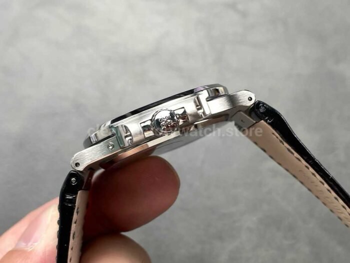 PPF Factory Patek Philippe Nautilus 5722G-001 40mm White Gold Leather Strap Grey Dial - Image 6