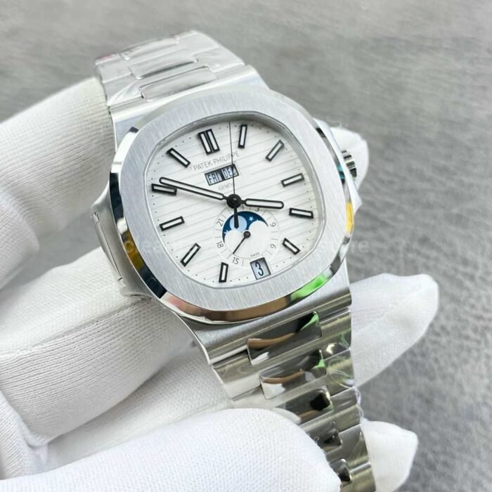 PPF Factory Patek Philippe Nautilus 5726/1A-001 40mm Full Steel White Dial - Image 2