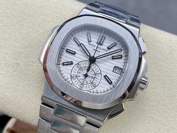 PPF Factory Patek Philippe Nautilus 5980 40.5mm Full Steel White Dial - Image 3