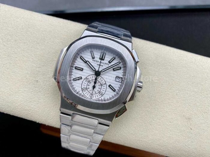 PPF Factory Patek Philippe Nautilus 5980 40.5mm Full Steel White Dial - Image 5