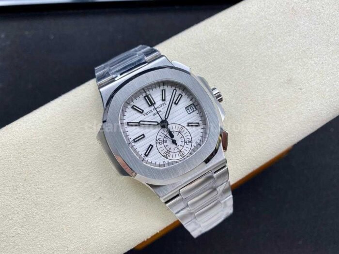 PPF Factory Patek Philippe Nautilus 5980 40.5mm Full Steel White Dial - Image 4