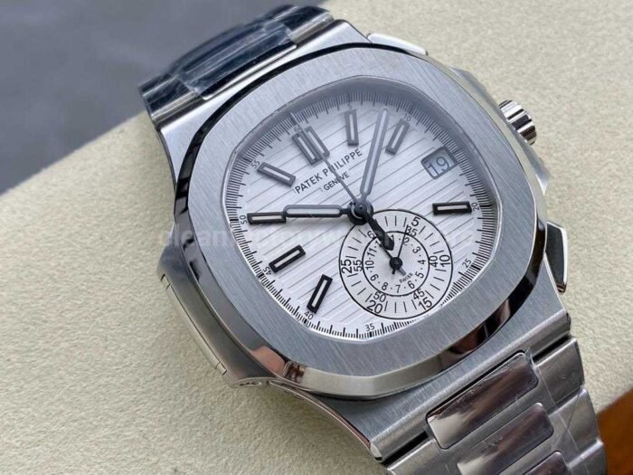 PPF Factory Patek Philippe Nautilus 5980 40.5mm Full Steel White Dial - Image 2