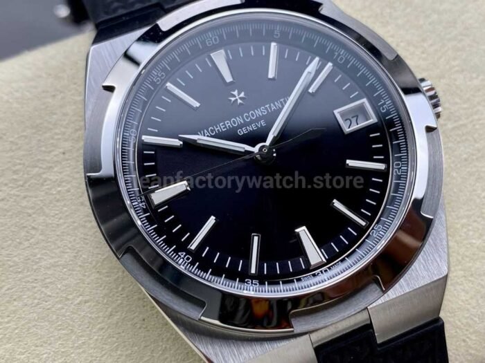 PPF Factory Vacheron Constantin Overseas 4500V/110A-B483 41mm Steel Rubber Strap Black Dial - Image 2
