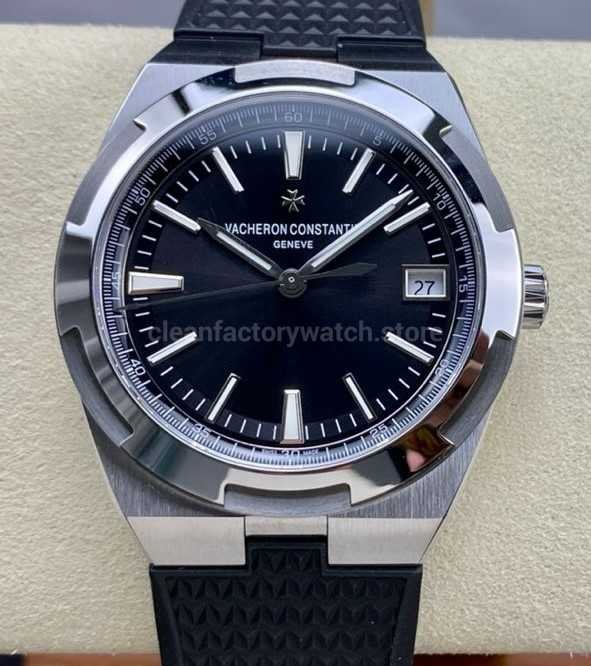 PPF Factory Vacheron Constantin Overseas 4500V/110A-B483 41mm Steel Rubber Strap Black Dial