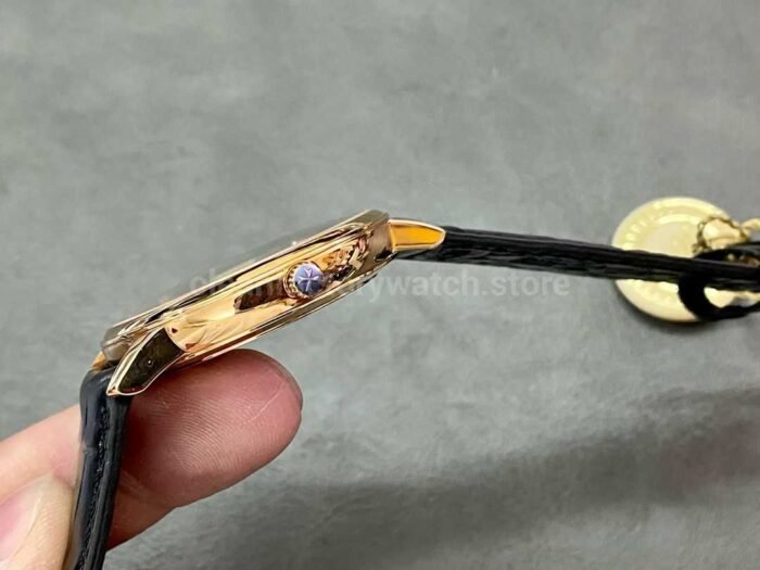 PPF Factory Vacheron Constantin Patrimony 85180/000G-9230 40mm Rose Gold Leather Strap Black Dial - Image 6