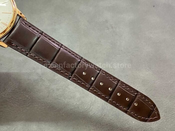 PPF Factory Vacheron Constantin Patrimony 85180/000r-9248 40mm Rose Gold Leather Strap White Dial - Image 9