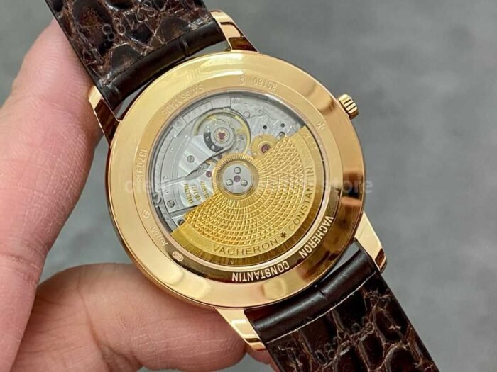 PPF Factory Vacheron Constantin Patrimony 85180/000r-9248 40mm Rose Gold Leather Strap White Dial - Image 7