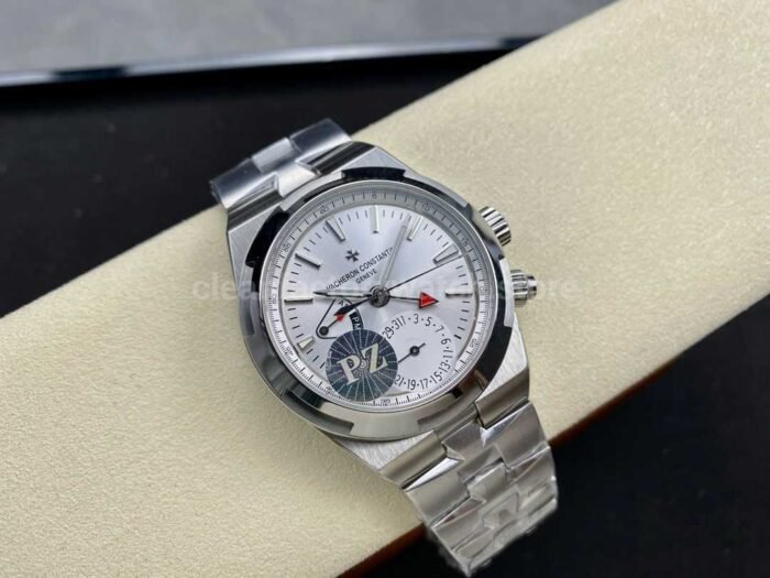 PZ Factory Vacheron Constantin Overseas Dual Time 7900V/110A-B333 41mm Full Steel Silver Dial - Image 4