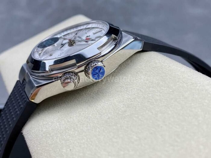 PZ Factory Vacheron Constantin Overseas Dual Time 7900V/110A-B333 41mm Steel Rubber Strap Silver Dial - Image 6