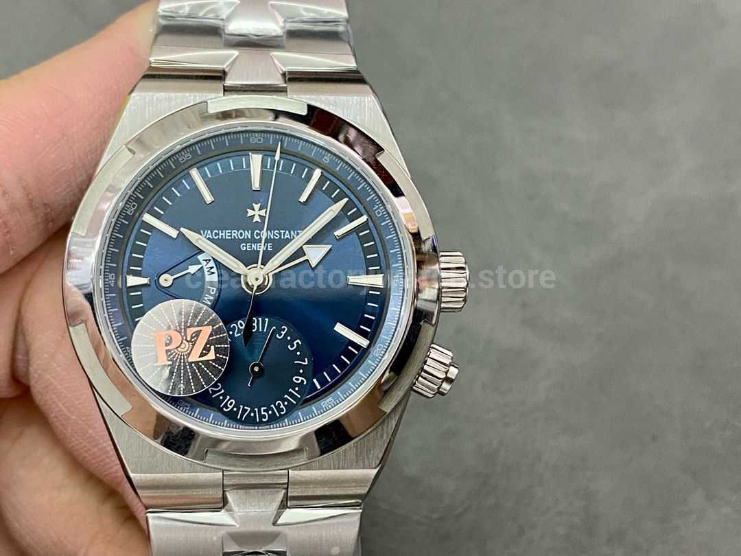 PZ Factory Vacheron Constantin Overseas Dual Time 7900V/110A-B334 41mm Full Steel Blue Dial