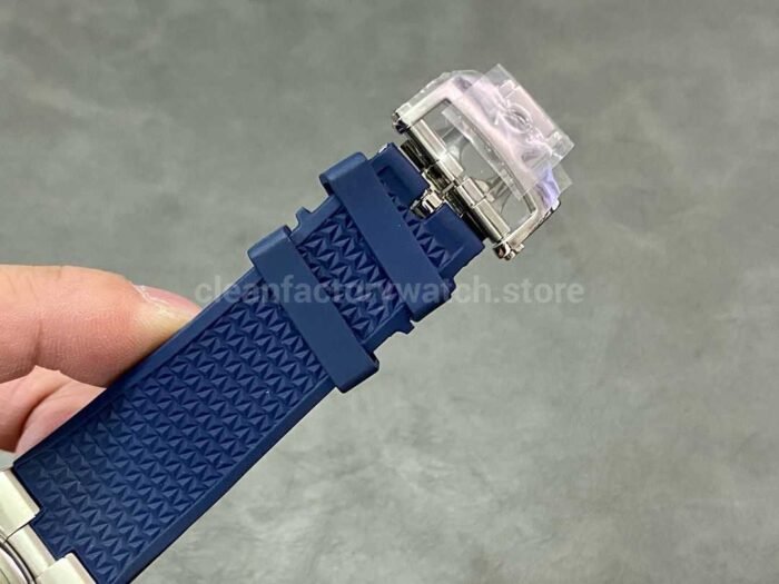 PZ Factory Vacheron Constantin Overseas Dual Time 7900V/110A-B334 41mm Steel Rubber Strap Blue Dial - Image 7