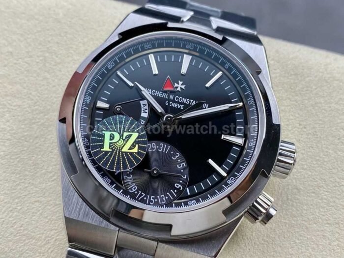 PZ Factory Vacheron Constantin Overseas Dual Time 7900V/110A-B546 41mm Full Steel Black Dial - Image 3
