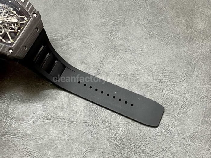 Sonic Factory Richard Mille RM 35-01 43mm Carbon Fiber Black Rubber Strap Skeletonized Dial - Image 9