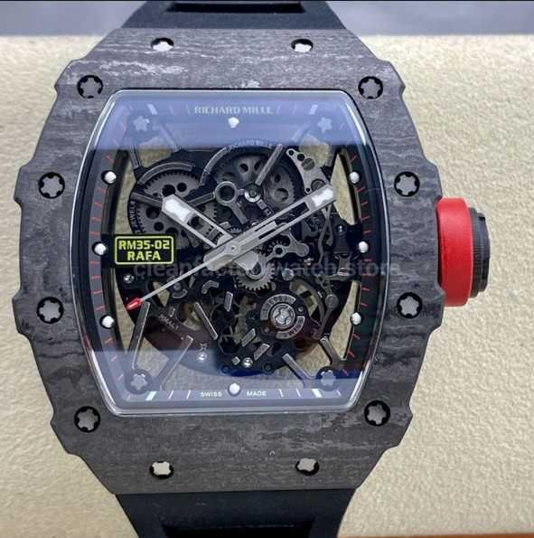 Sonic Factory Richard Mille RM 35-02 43mm Carbon Fiber Rubber Strap Dial