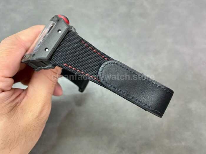 T Factory Richard Mille RM35 02 44.5mm Carbon Fiber Textile Strap Skeletonized Dial 5 Super Clone Watch,Clean Factory Watch