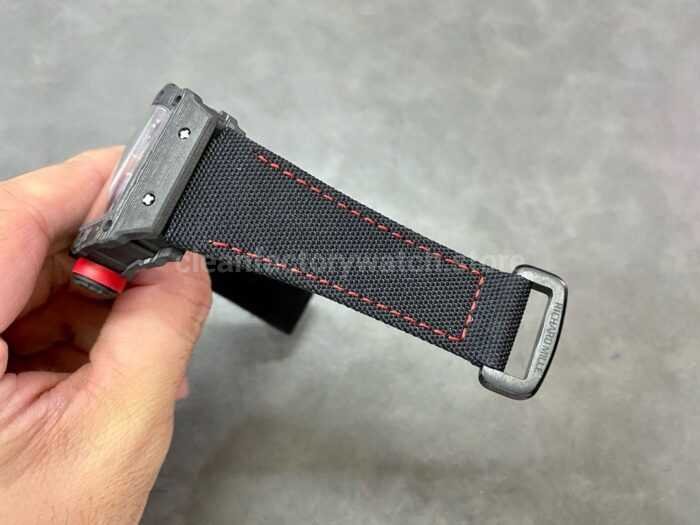 T Factory Richard Mille RM35 02 44.5mm Carbon Fiber Textile Strap Skeletonized Dial 8 Super Clone Watch,Clean Factory Watch