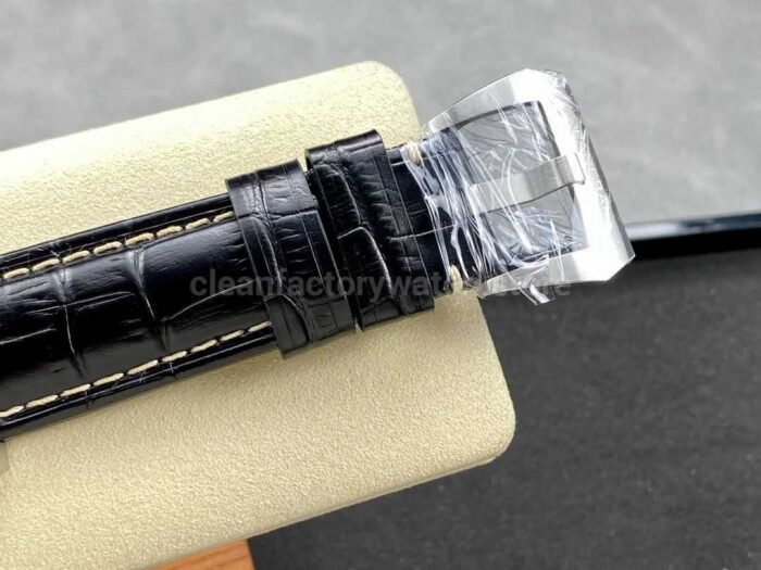 TTF Factory Panerai Luminor Marina 1950 3 Days Automatic PAM 01312 Steel Leather Strap Arabic Numerals Black Dial - Image 8