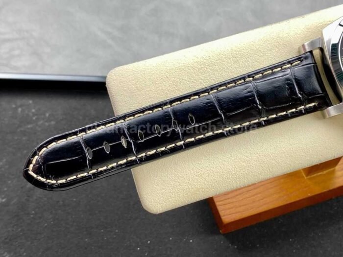 TTF Factory Panerai Luminor Marina 1950 3 Days Automatic PAM 01312 Steel Leather Strap Arabic Numerals Black Dial - Image 9