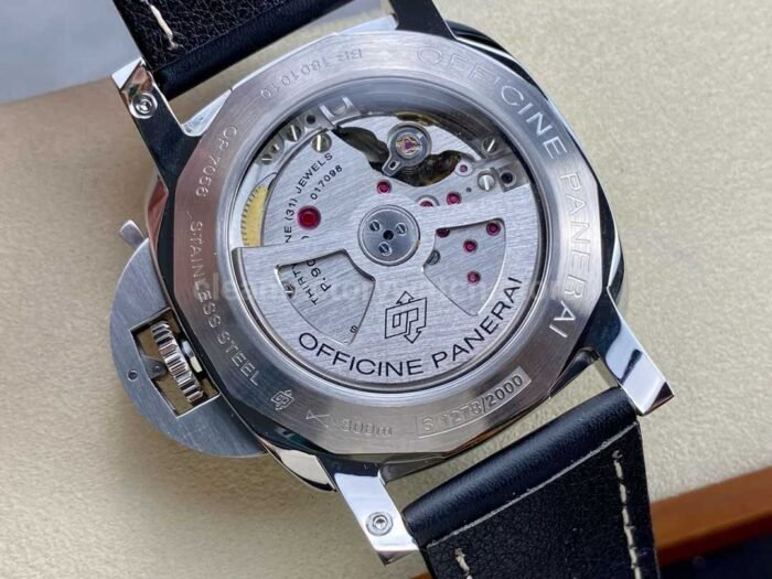 TTF Factory Panerai Luminor Marina 1950 3 Days Automatic PAM01359 Steel Leather Strap Arabic Numerals Black Dial - Image 7