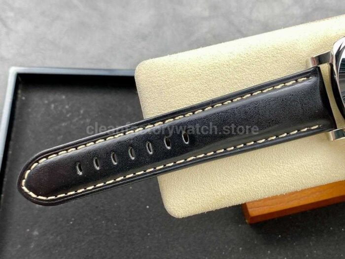 TTF Factory Panerai Luminor Marina 1950 3 Days Automatic PAM01359 Steel Leather Strap Arabic Numerals Black Dial - Image 9
