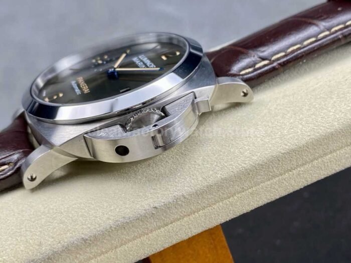 TTF Factory Panerai Luminor Marina PAM01116 Steel Leather Strap Arabic Numerals Olive Green Dial - Image 6