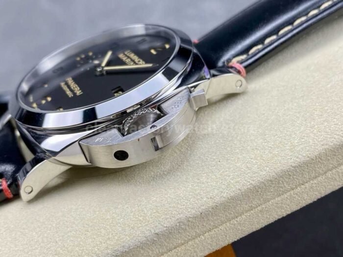 TTF Factory Panerai Luminor Marina PAM910 Steel Leather Strap Arabic Numerals Black Dial - Image 6