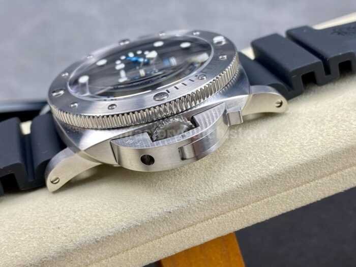 TTF Factory Panerai Submersible PAM 01229 Steel Rubber Strap Black Dial 4 Super Clone Watch,Clean Factory Watch