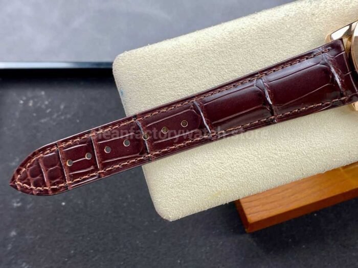 TUR Factory Vacheron Constantin Tourbillon Traditionnelle 89000/000R-9655 42mm Rose Gold Leather Strap White Dial - Image 9