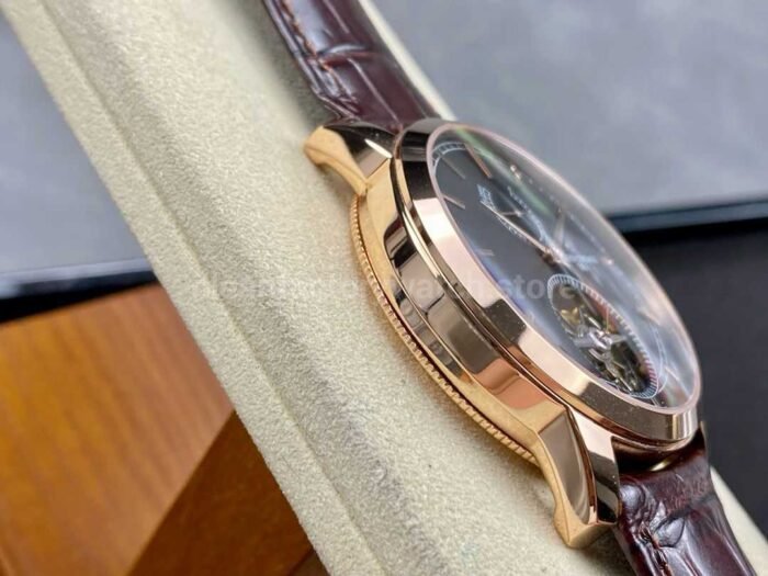 TUR Factory Vacheron Constantin Tourbillon Traditionnelle 89000/000R-B407 42mm Rose Gold Leather Strap Black Dial - Image 5