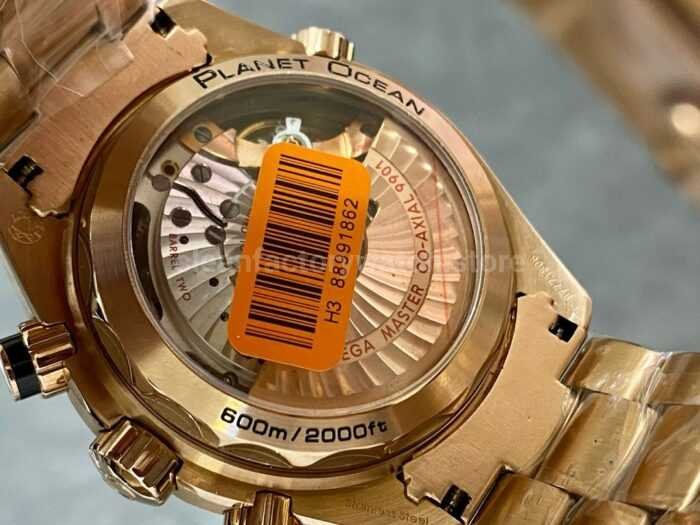 TW Factory Omega Seamaster Planet Ocean Chronograph 215.63.46.51.01.001 44.25mm Full Rose Gold Black Di 7 Super Clone Watch,Clean Factory Watch