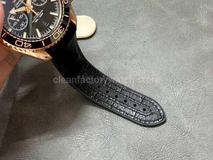 TW Factory Omega Seamaster Planet Ocean Chronograph 215.63.46.51.01.001 44.25mm Rose Gold Leat 6 Super Clone Watch,Clean Factory Watch
