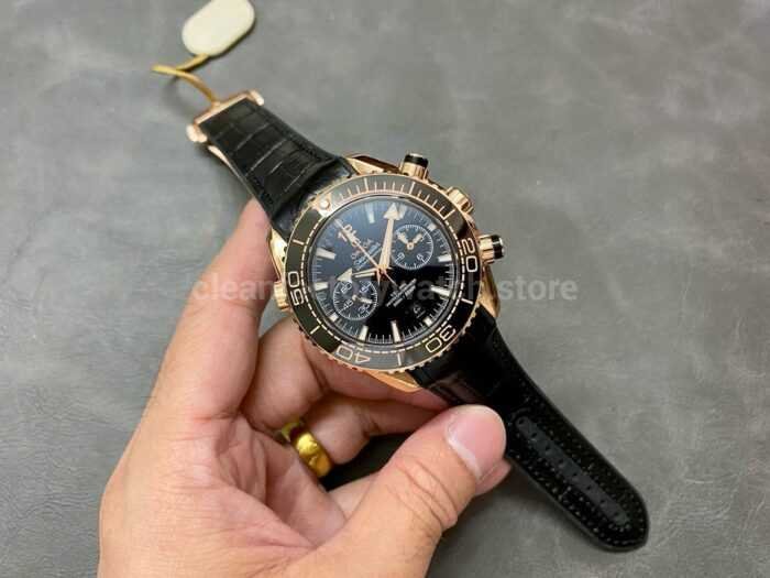 TW Factory Omega Seamaster Planet Ocean Chronograph 215.63.46.51.01.001 44.25mm Rose Gold Leat 7 Super Clone Watch,Clean Factory Watch
