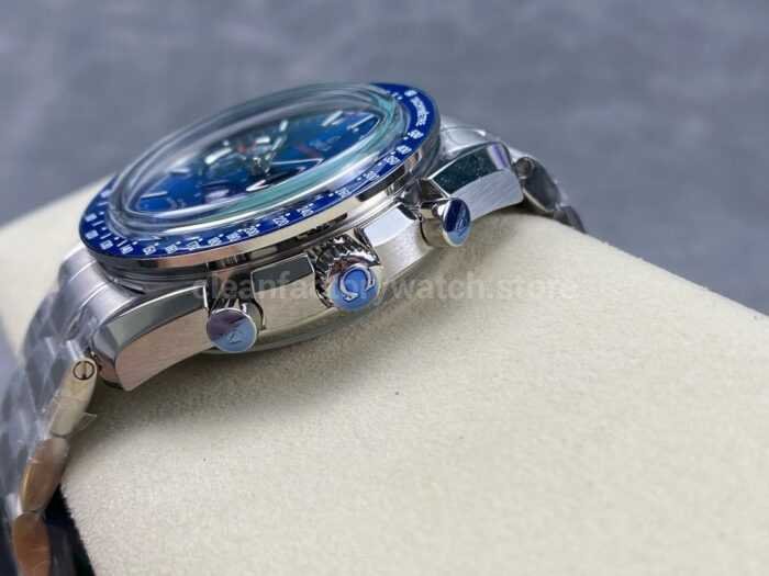 TW Factory Omega Speedmaster Moonphase 304.33.44.52.03.001 44.25mm Full Steel Blue Dial 5 Super Clone Watch,Clean Factory Watch