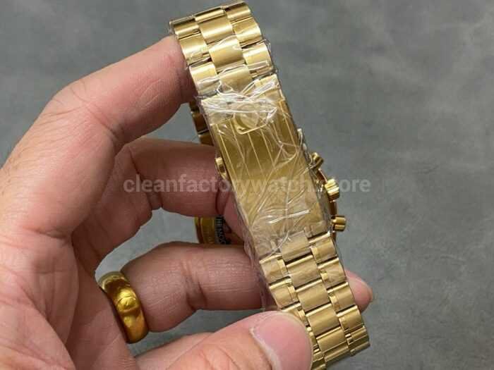 TW Factory Omega Speedmaster Professional 310.60.42.50.99.001 42mm Full Yellow Gold Champagne Dial 5 Super Clone Watch,Clean Factory Watch